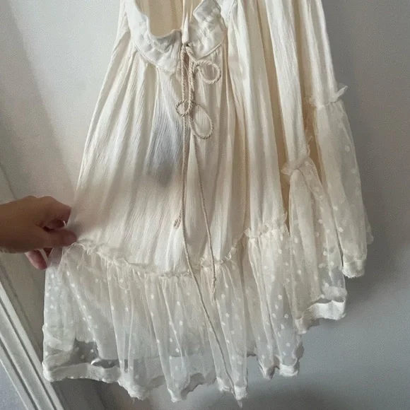 Chic Cream Mini Dress - Picture 6 of 9